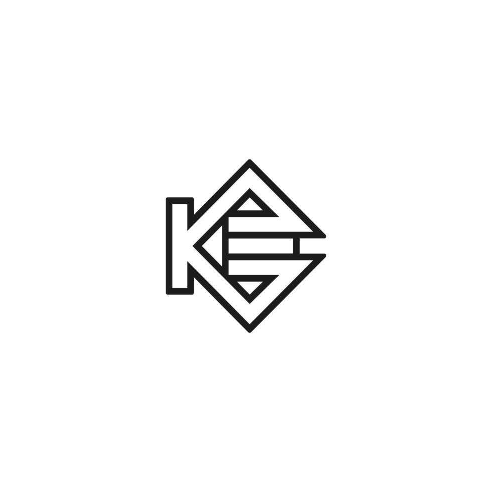 Abstract KE EK Icon Design with a Sleek Appearance vector