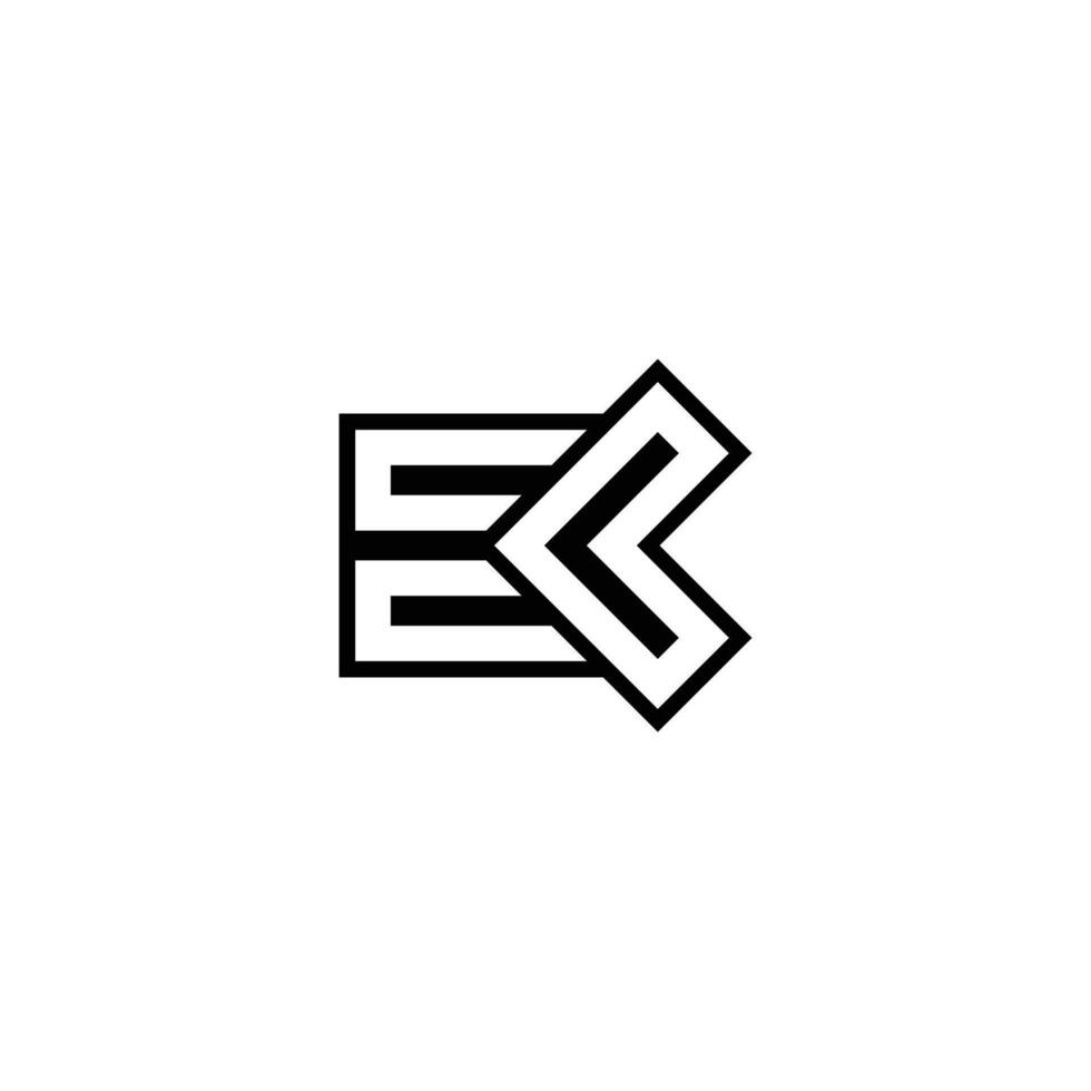 Initial Letter KE Logo Template design. Linked letter KE logo design. vector