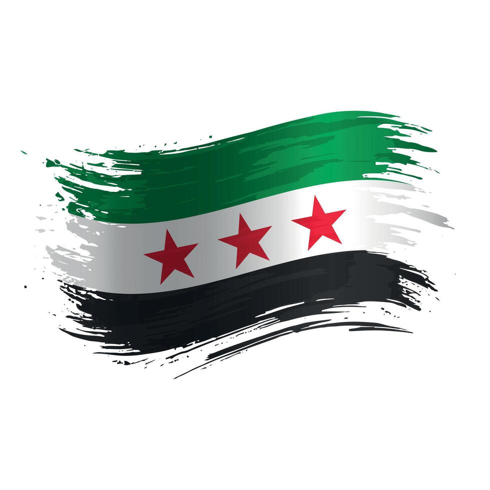 Flag of Syrian Arab Republic vector