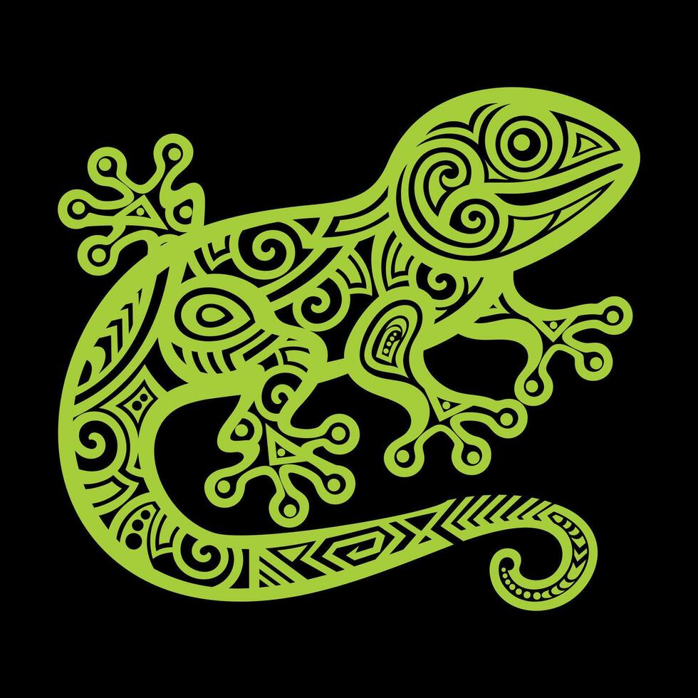 Decorative Lizard illustration.Lizard drawing on white background. vector