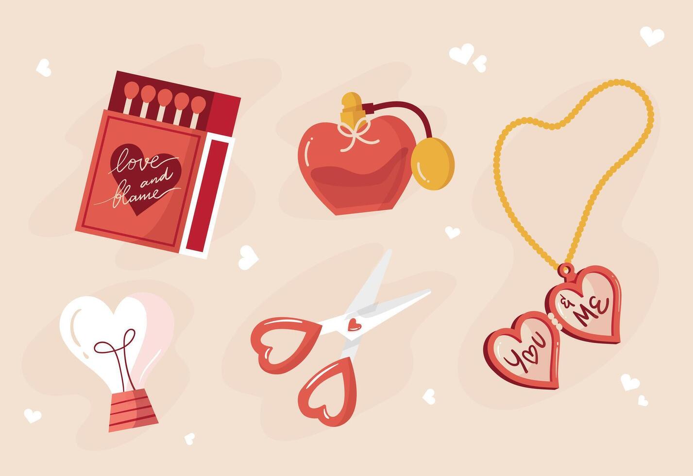 Valentine Stuff Illustration vector