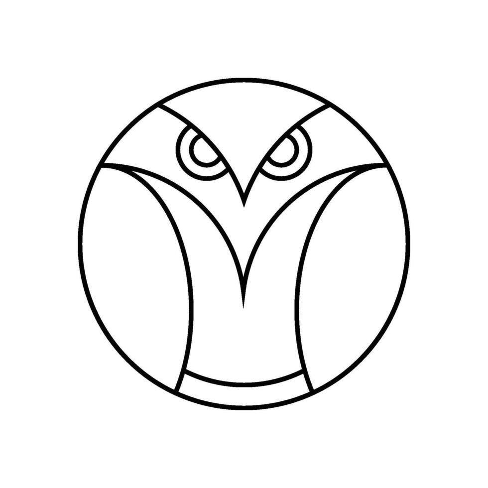 owl logo icon vector