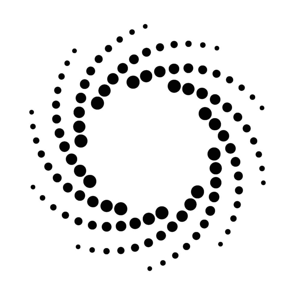 vortex circle logo design element icon vector