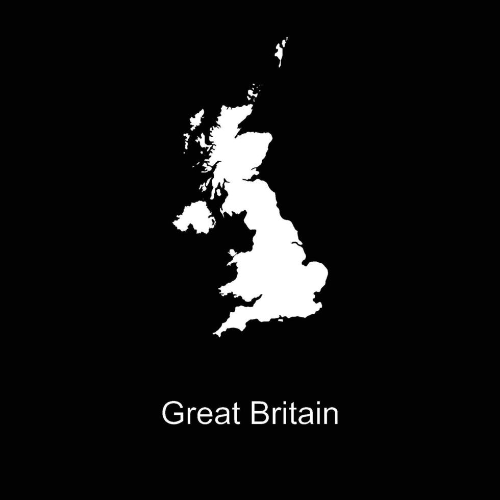 united kingdom map icon vector