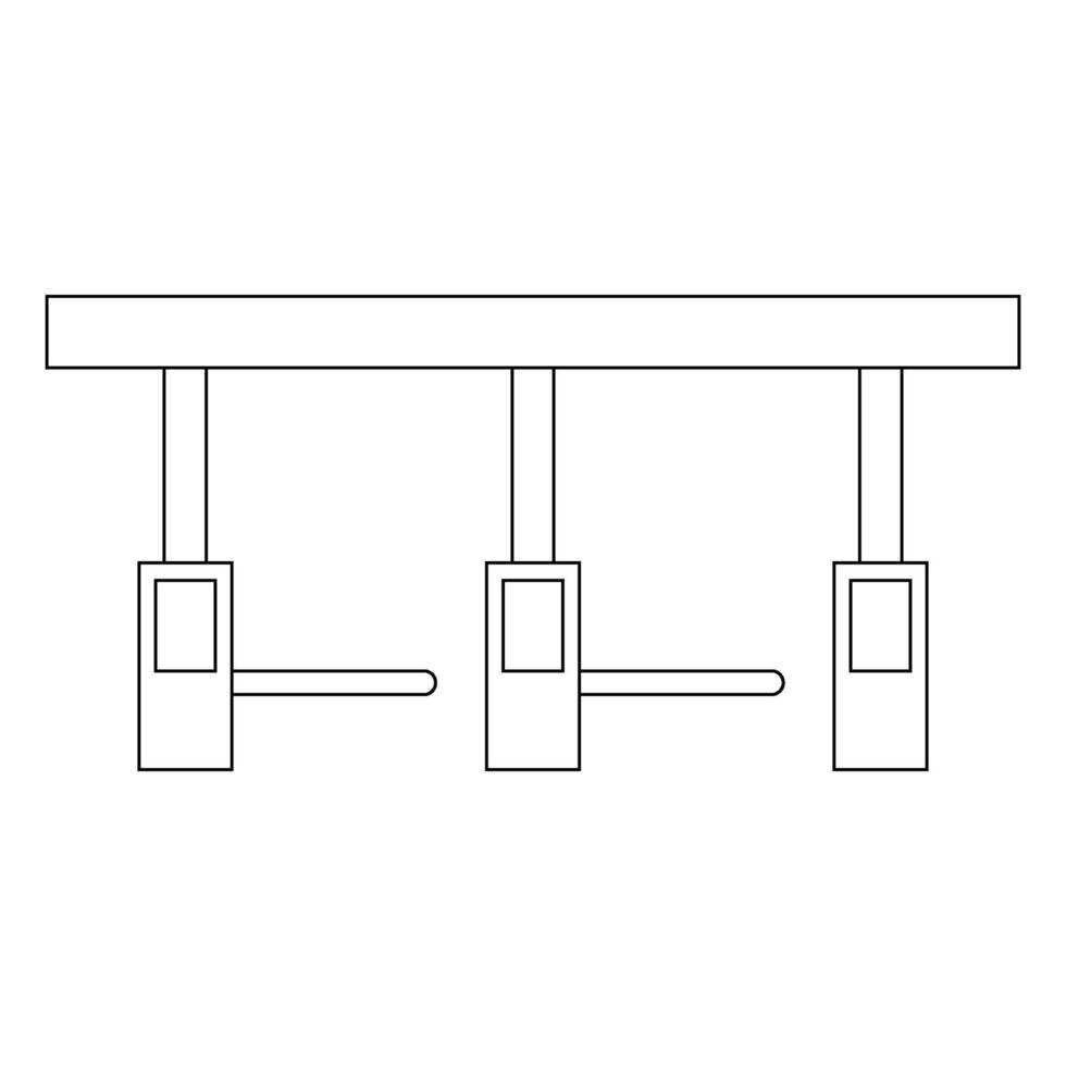 toll gate icon vector