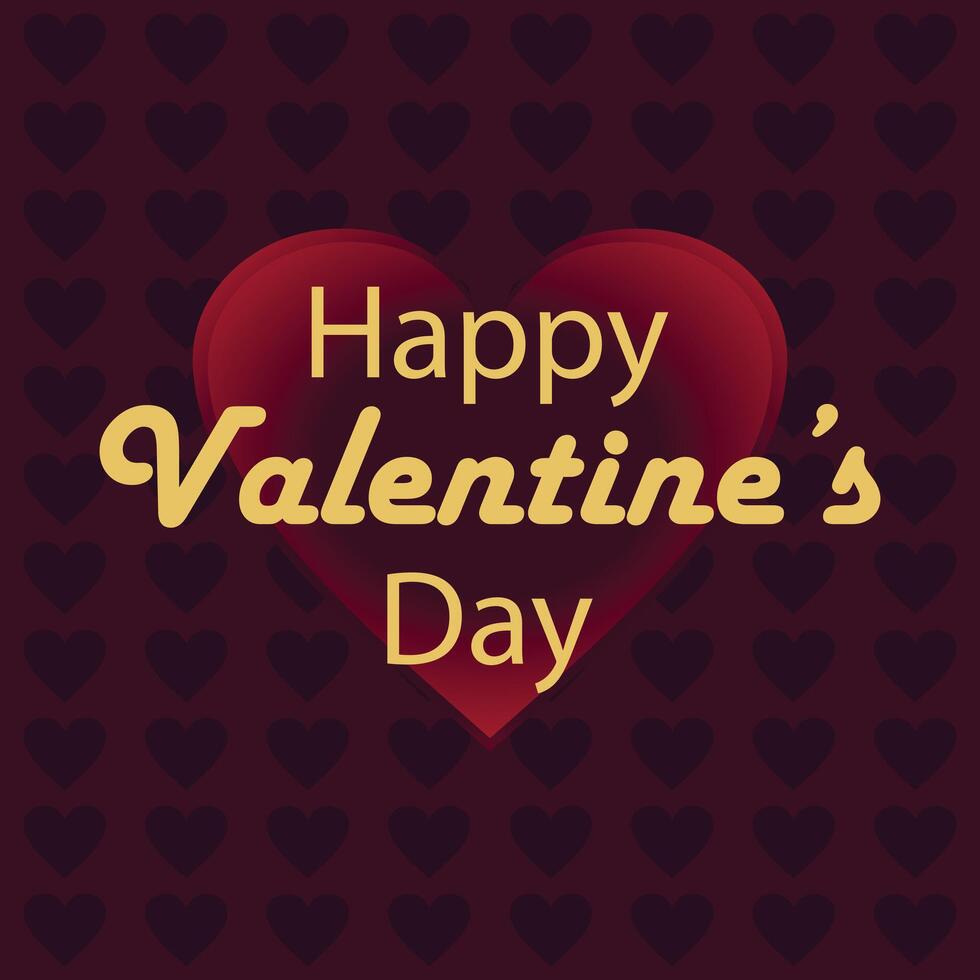 illustration graphic of heart background greeting card, perfect for international day, happy valentines day, celebrate, greeting card, etc. vector