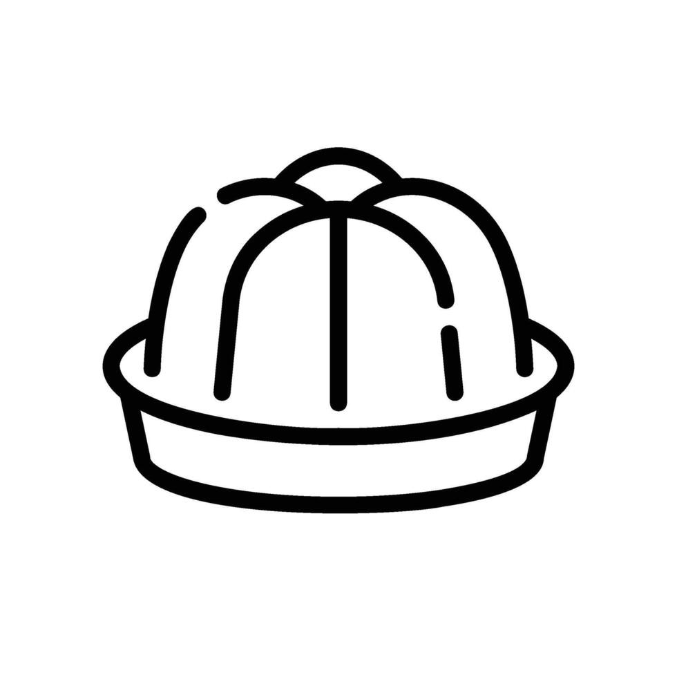 jelly Line Icon White Background vector