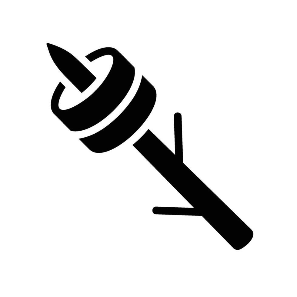 marshmallow Glyph Icon White Background vector