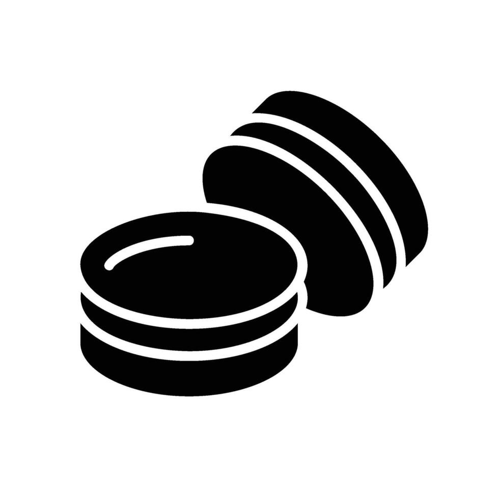 macarons Glyph Icon White Background vector