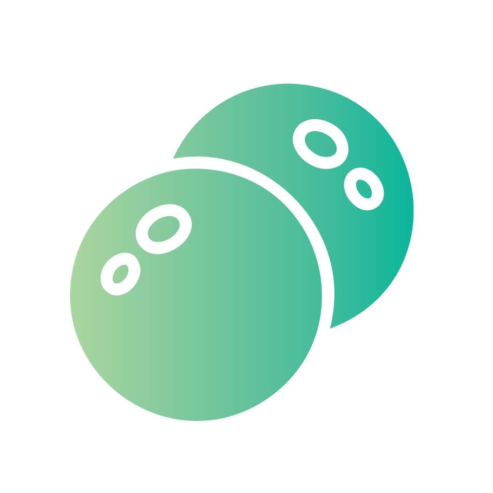 choco balls Flat Gradient Icon White Background vector