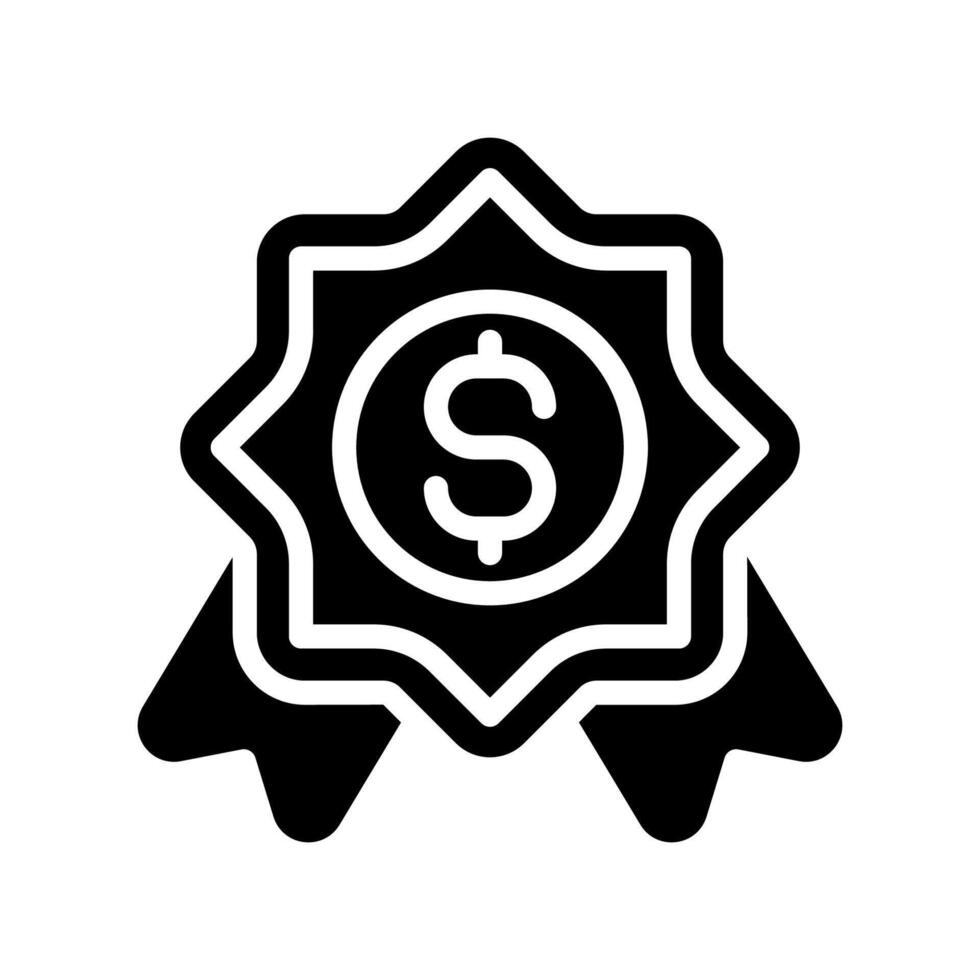Business badge icon glyph vector