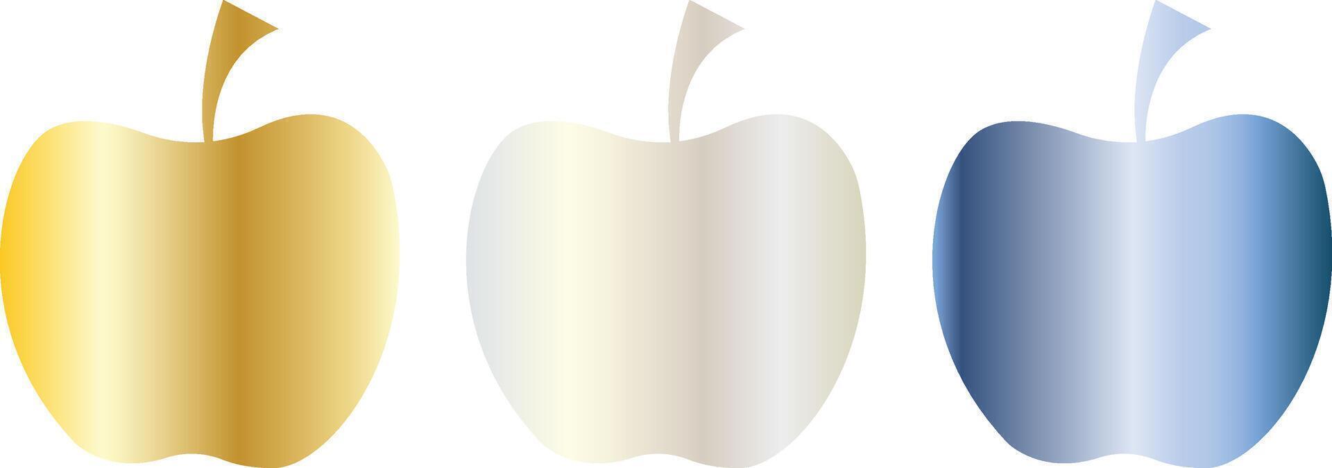 Metal Apple Icon vector