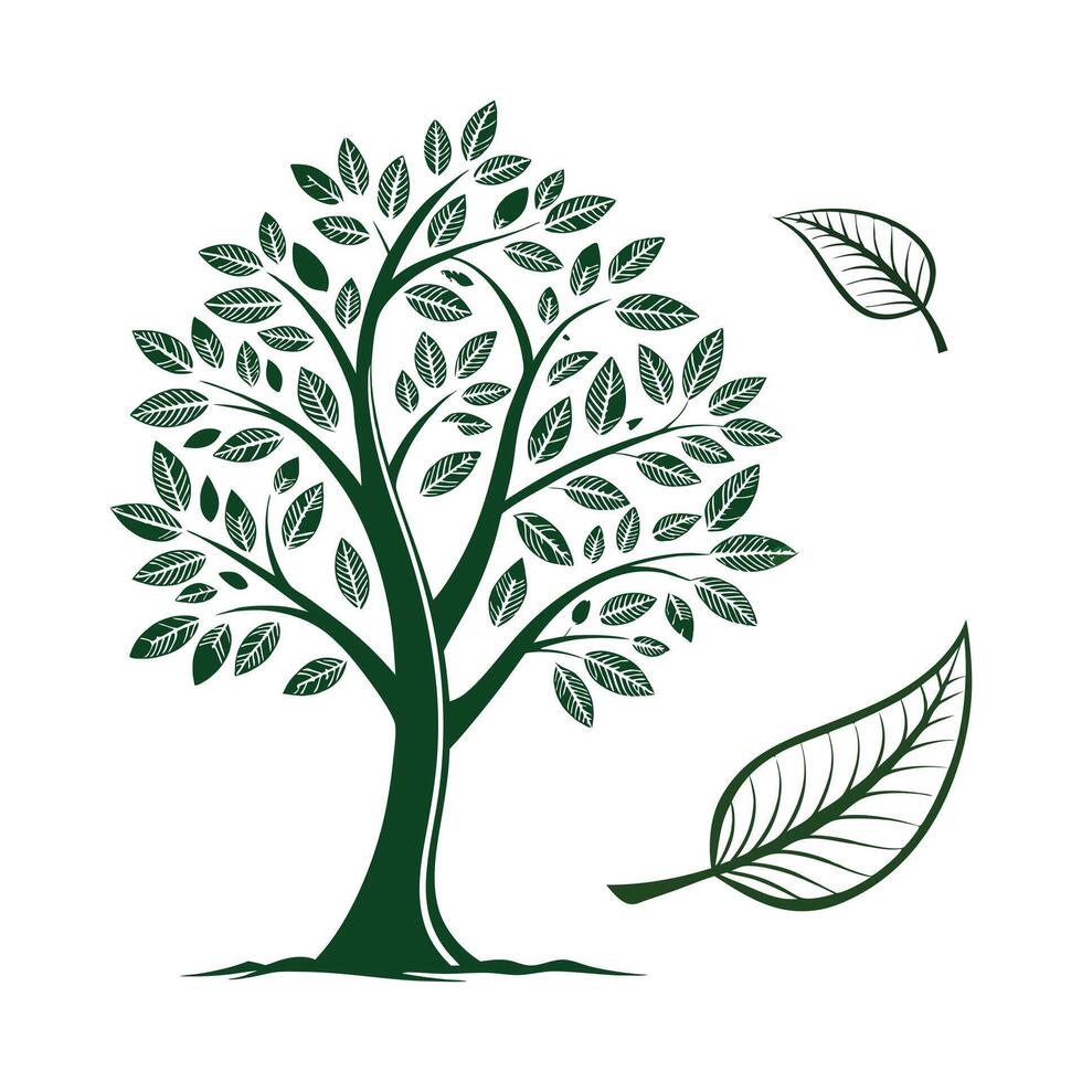 Green tree illustraion vector