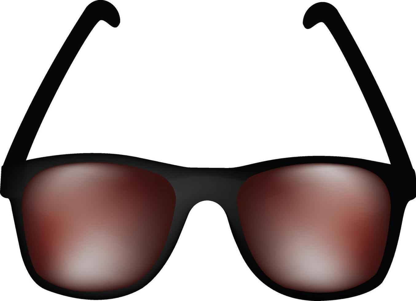 illustration of a single sunglass design on a white background vector