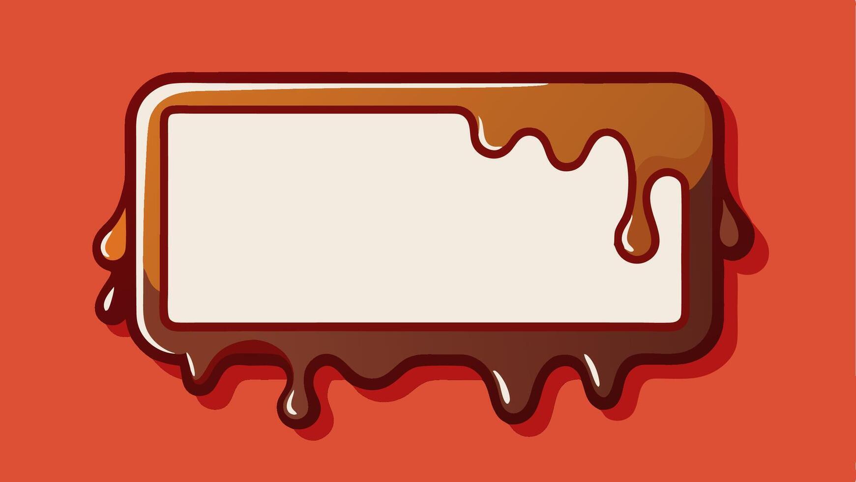 Frame chocolate child and cute frame vector