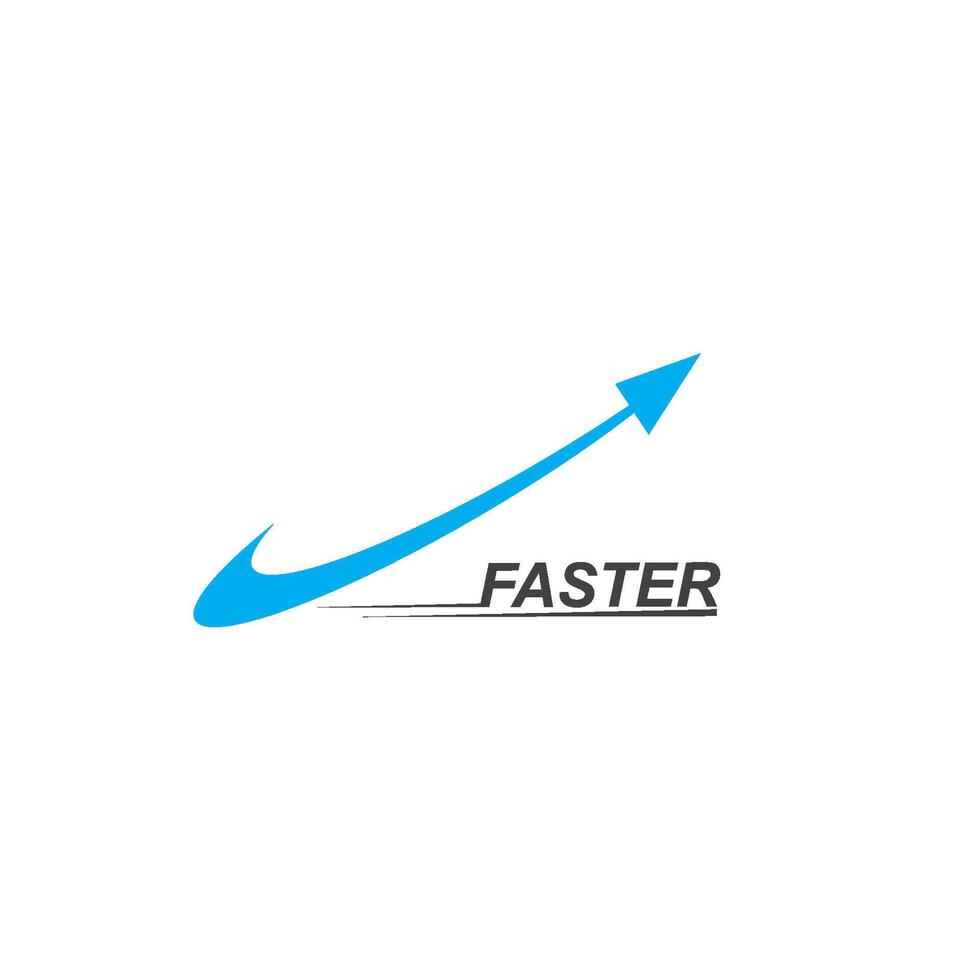 faster speed logo icon vector
