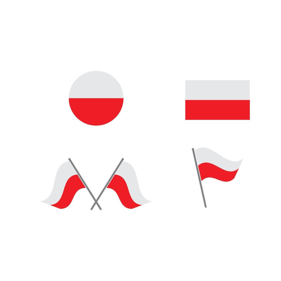 poland flag illustration vector
