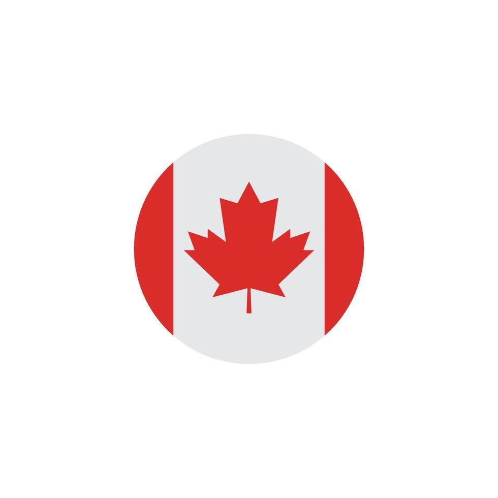 canadian flag illustration vector