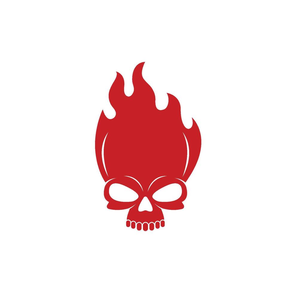skull bone icon logo illustration design vector