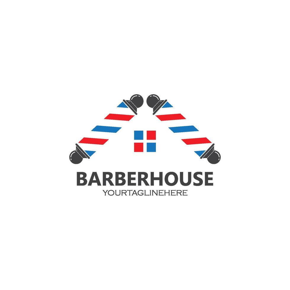 barber shop icon logo icon vector