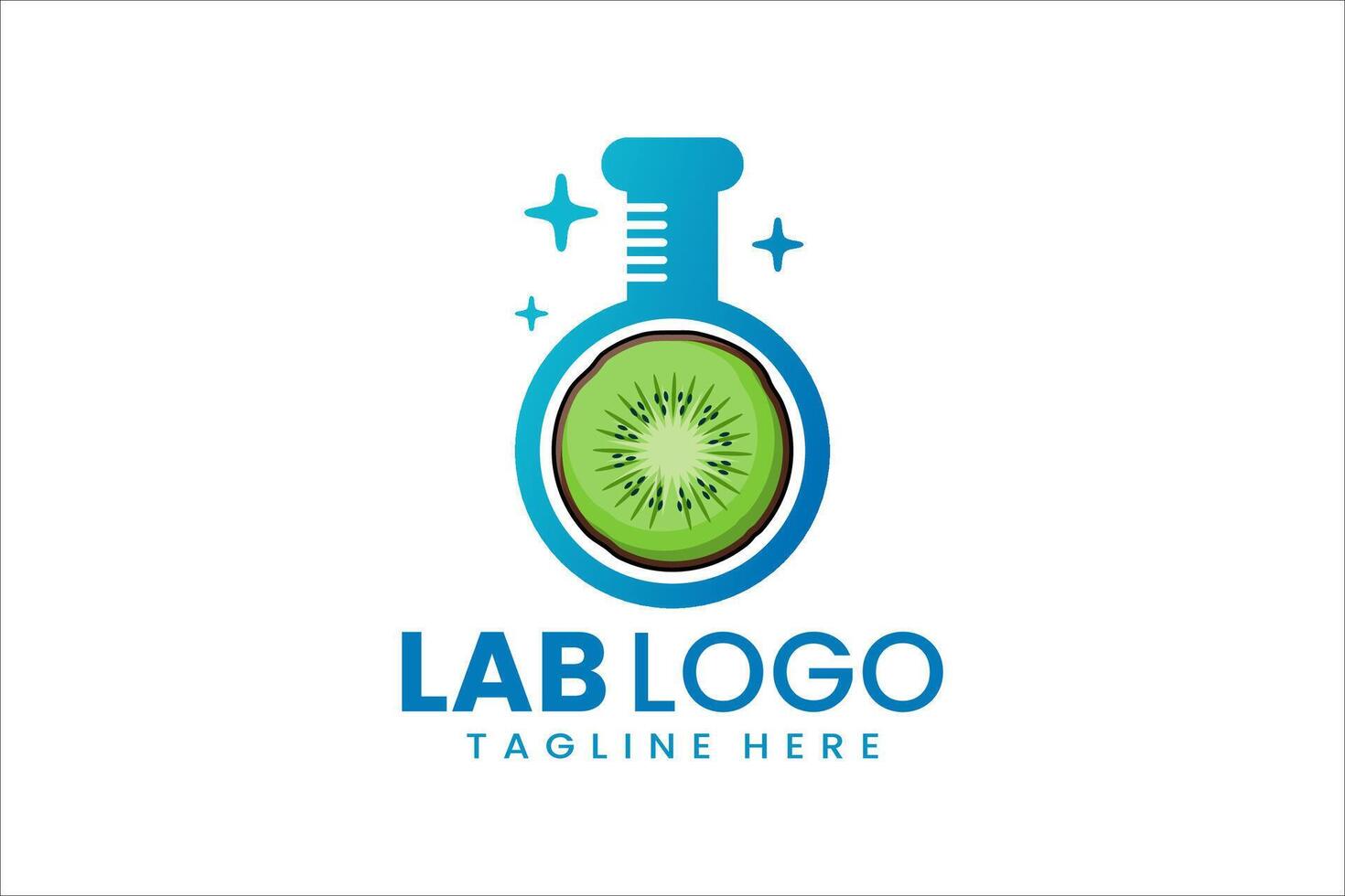 Creative fusion of lab and melon, perfect for fresh, innovative branding and marketing vector