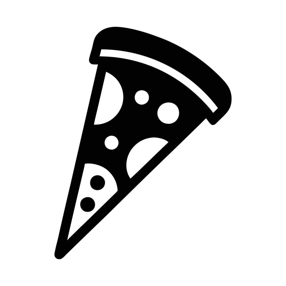 pizza slice icon illustration on white background vector
