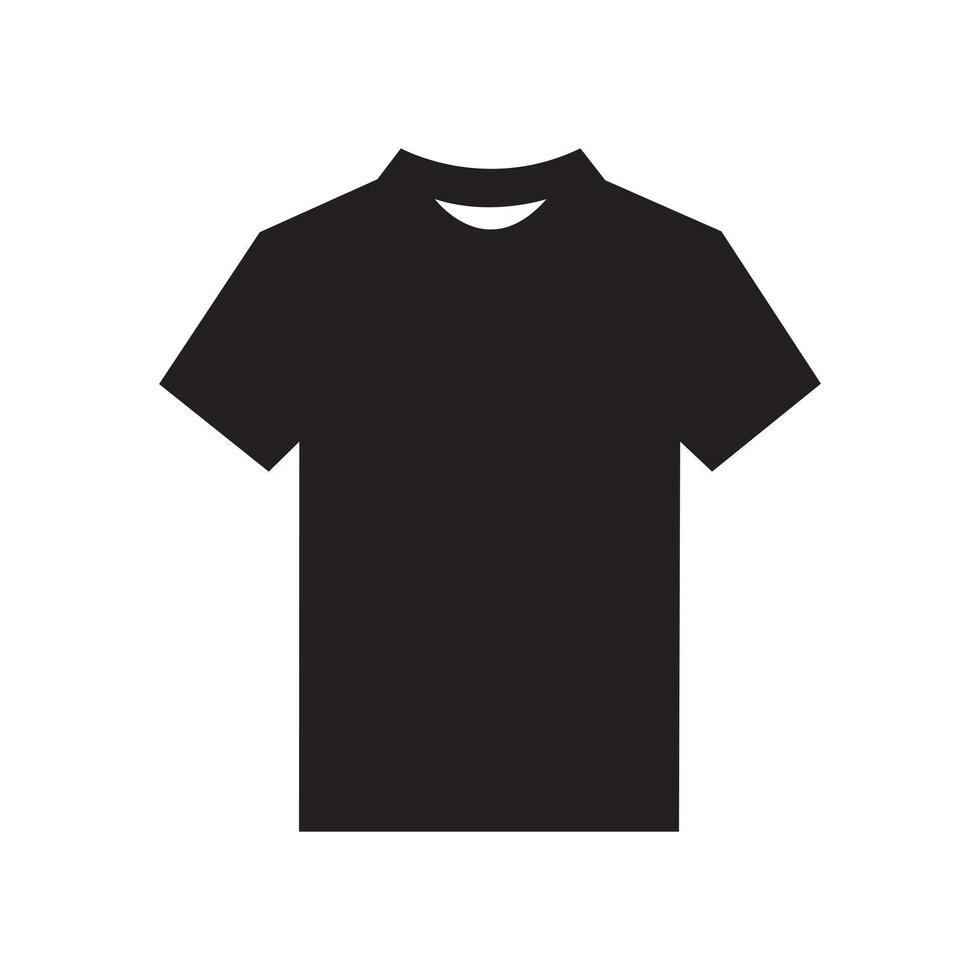 T shirt icon silhouette. t shirt for mockup. vector