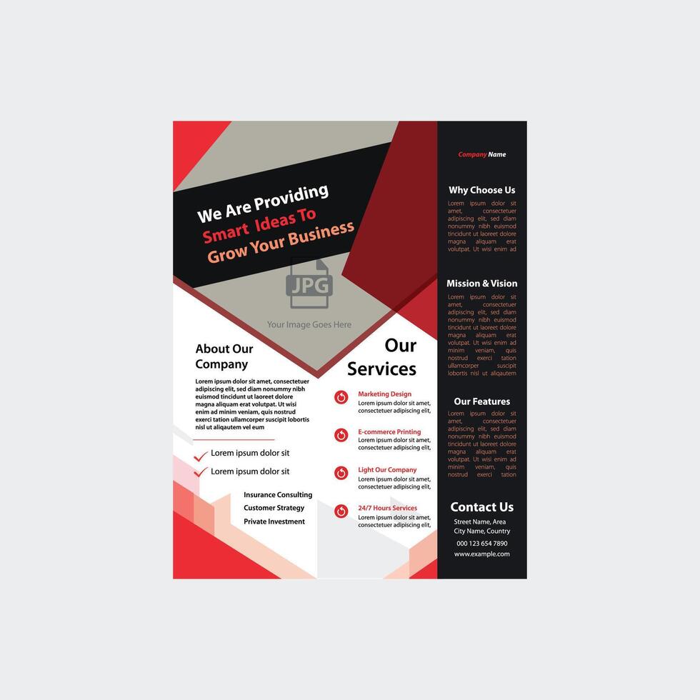 Corporate Business Flyer poster pamphlet brochure cover design layout background vector