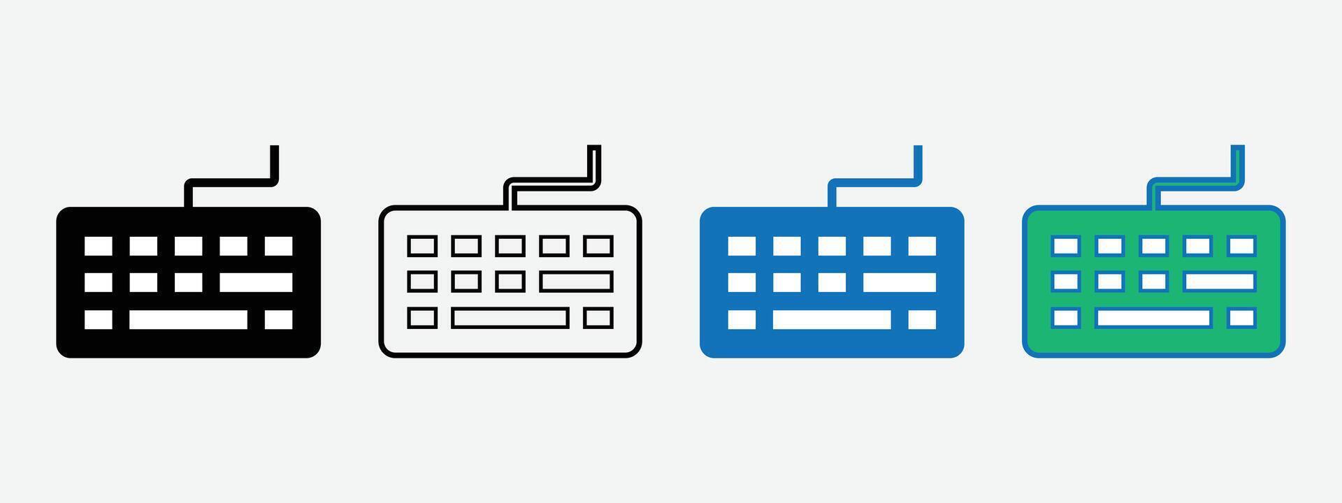 Keyboard Icon . Computer Keyboard Icon. Typing Keyboard Sign. vector