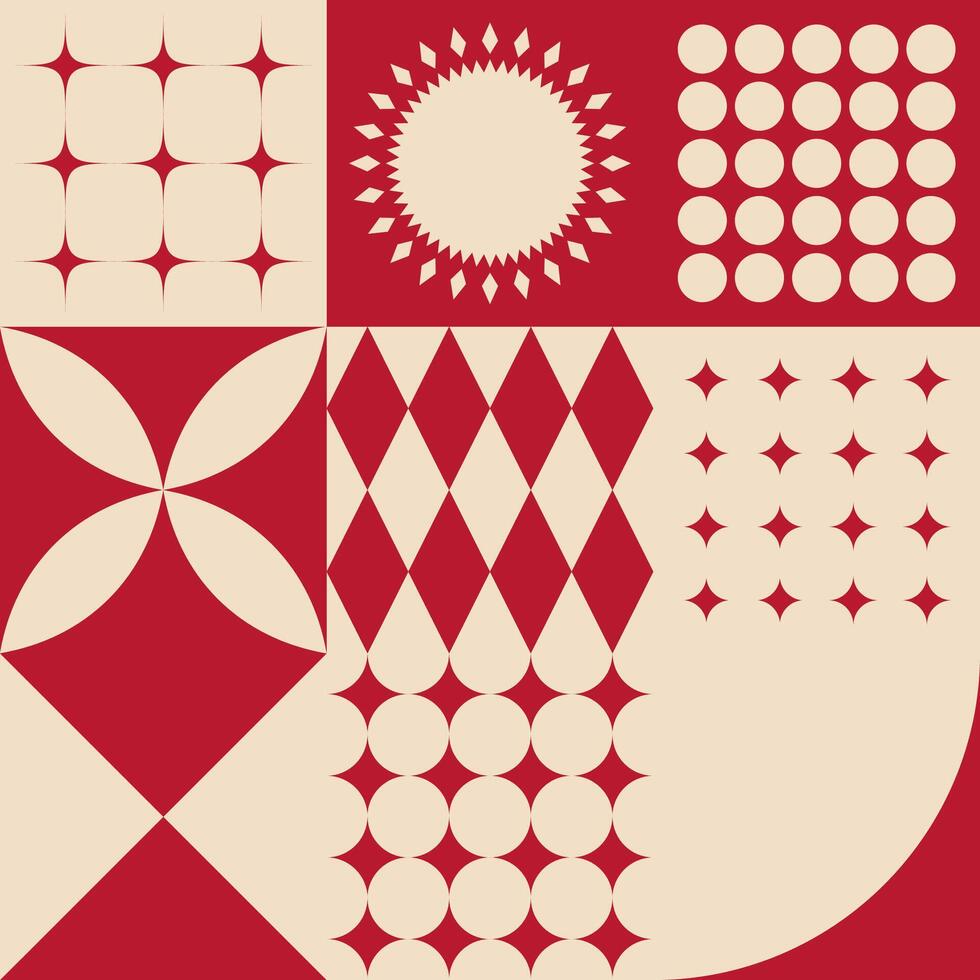 Modern Abstract Tile Pattern Design vector