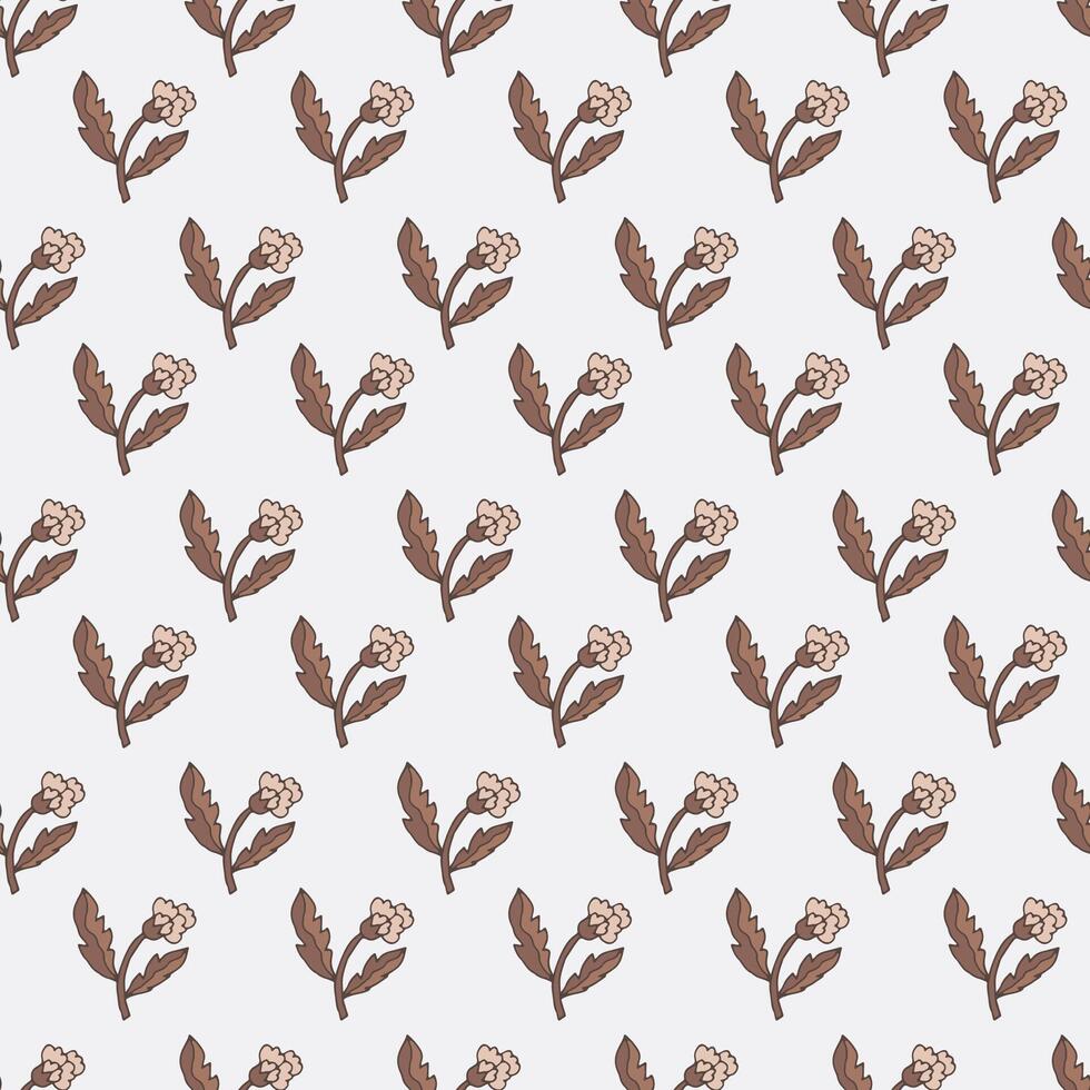 Small Mocha Mousse Floral Pattern vector