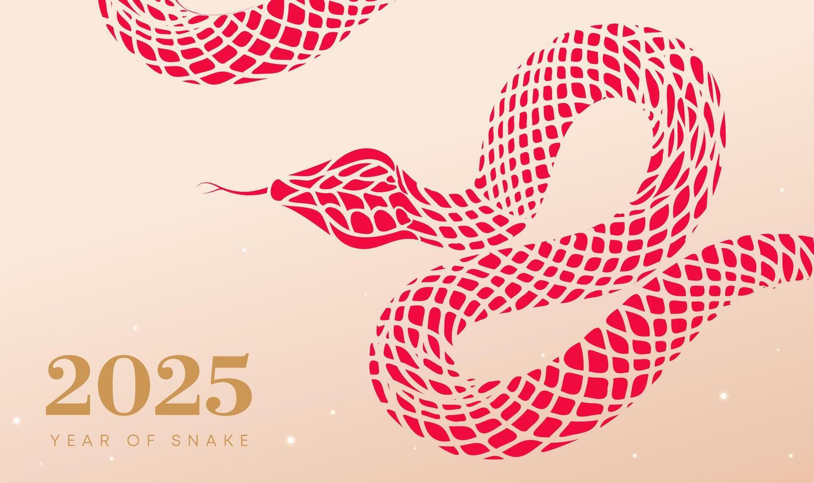 Spring Festival background design abstract snake on light background vector