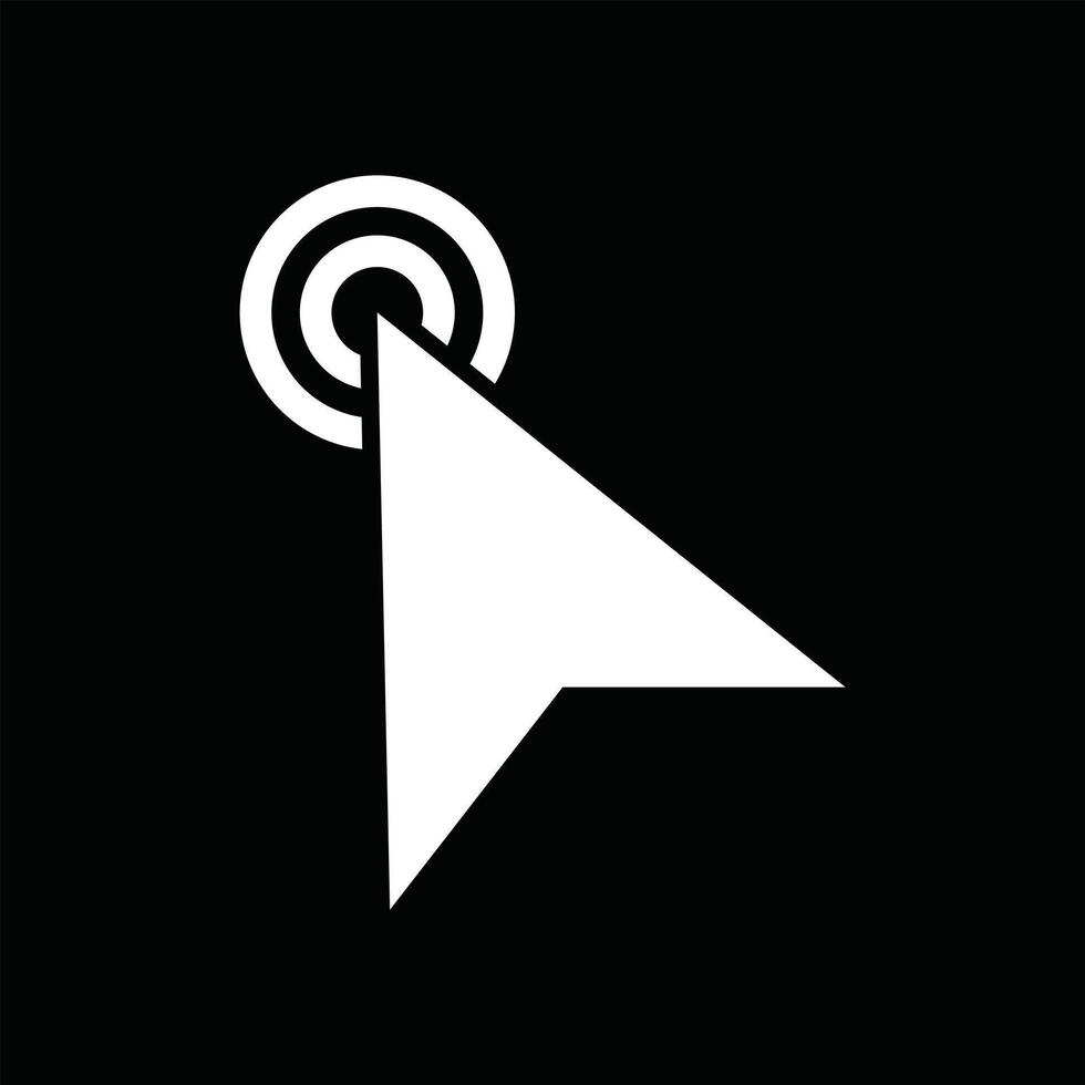 Pointer arrow Computer mouse cursor symbol design template. vector