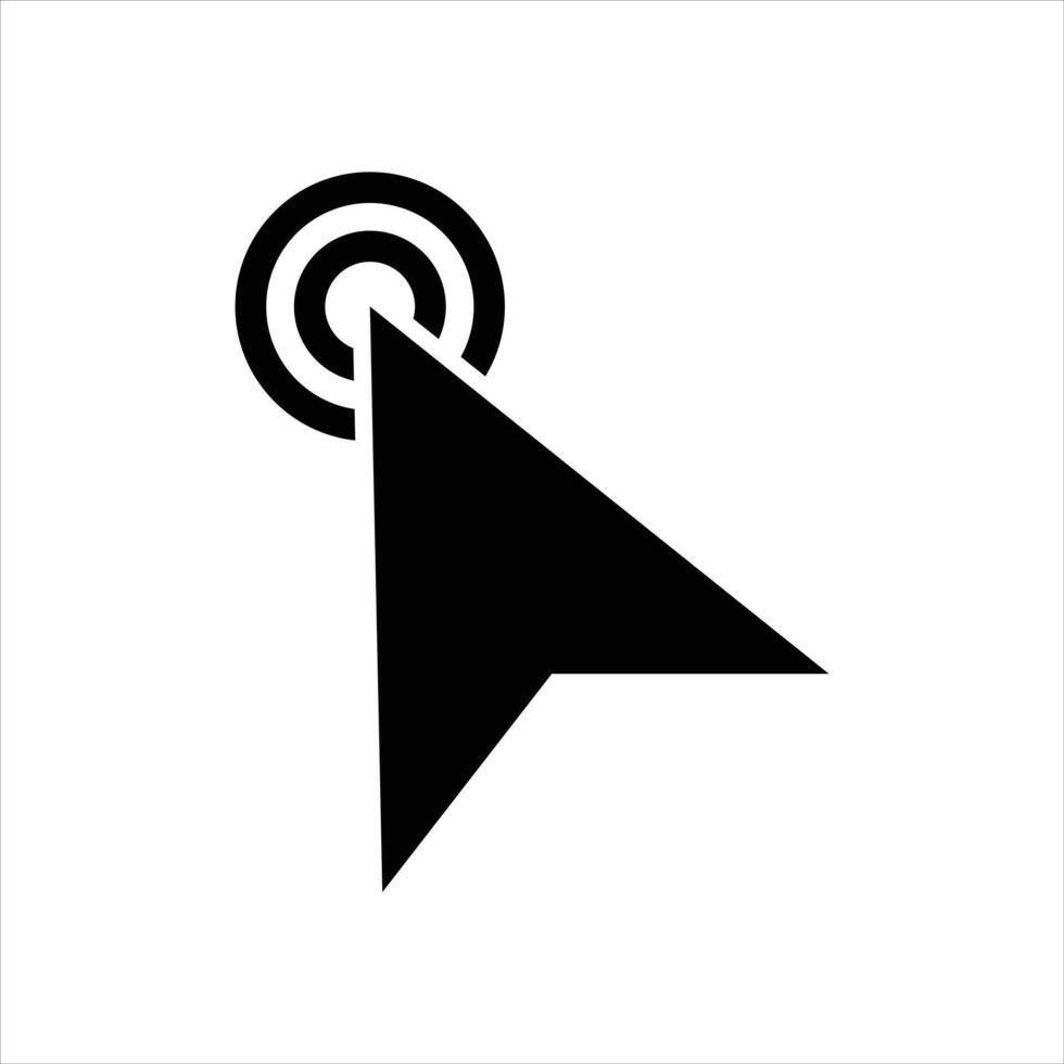 Pointer arrow icon. mouse cursor symbol design template. vector