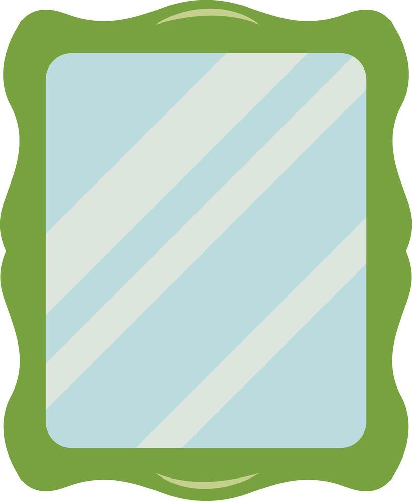 Green Nowruz Mirror Illustration vector