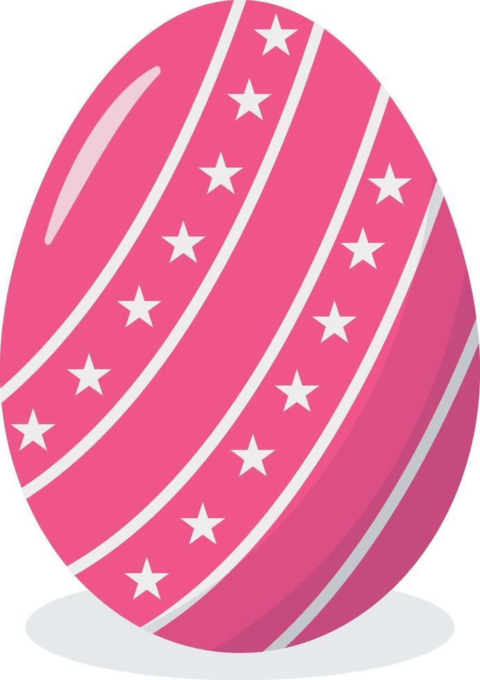 Red Easter Eggs with Simple Pattern Design Style vector