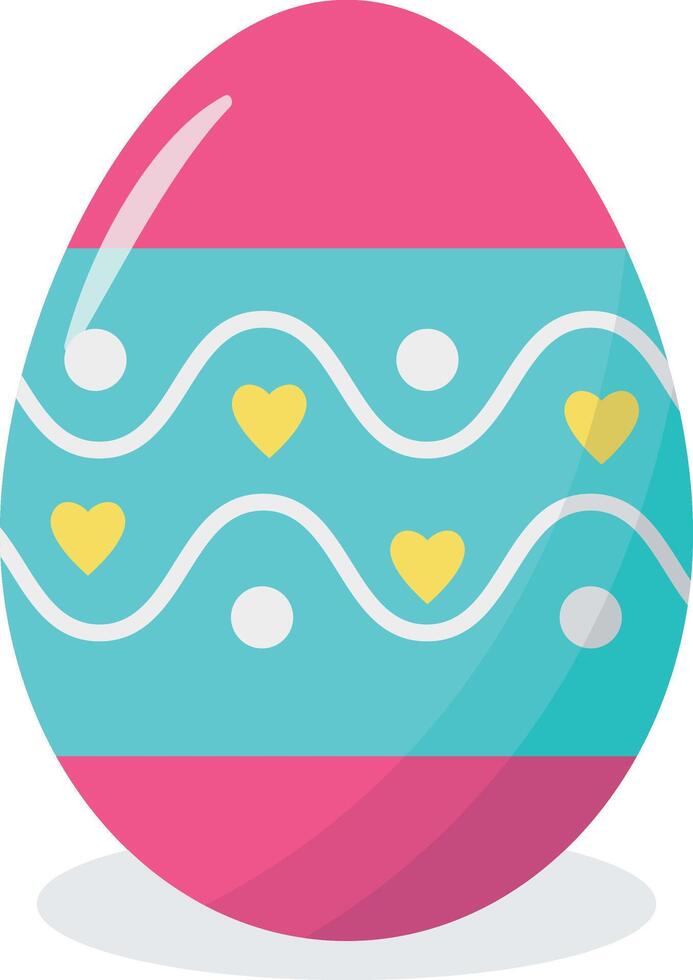 Easter Eggs with Dot and Line Design vector
