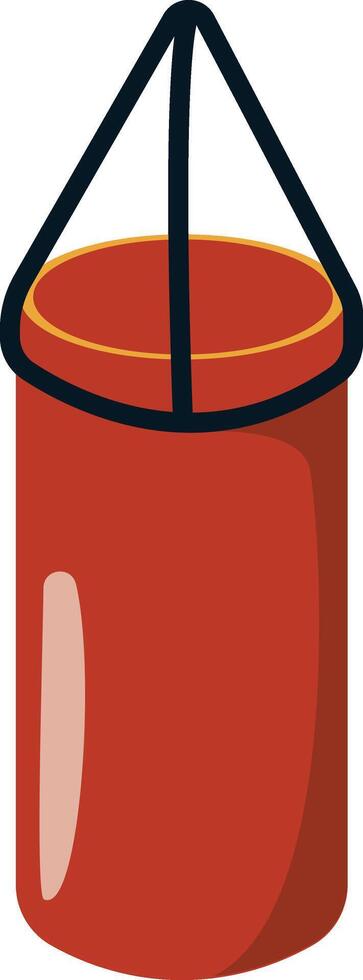 punching bag illustration in flat design vector