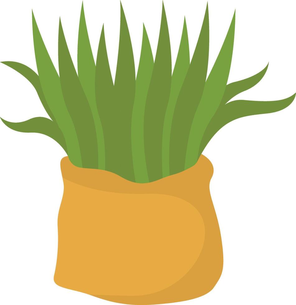 Grass in the Sack for Iranian New Year vector