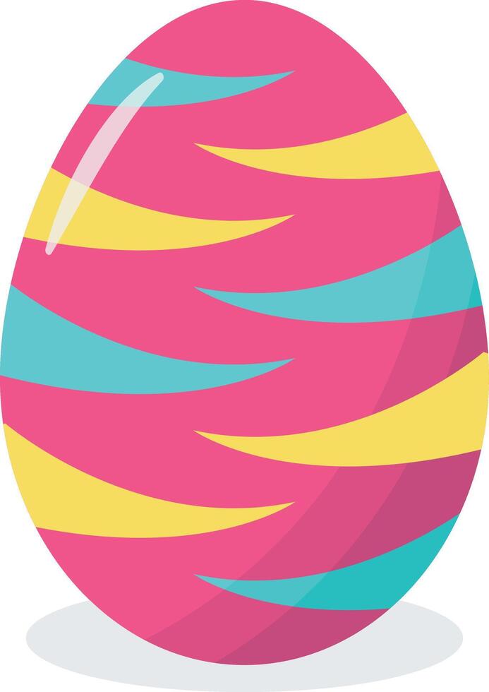 Easter Eggs in Abstract Pattern Design vector