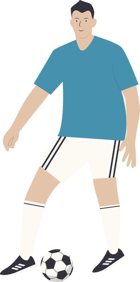 Football Player with Flat Design vector