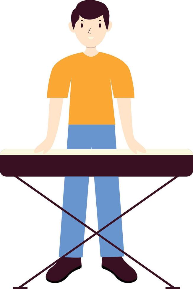 Women Music Activities with Piano vector