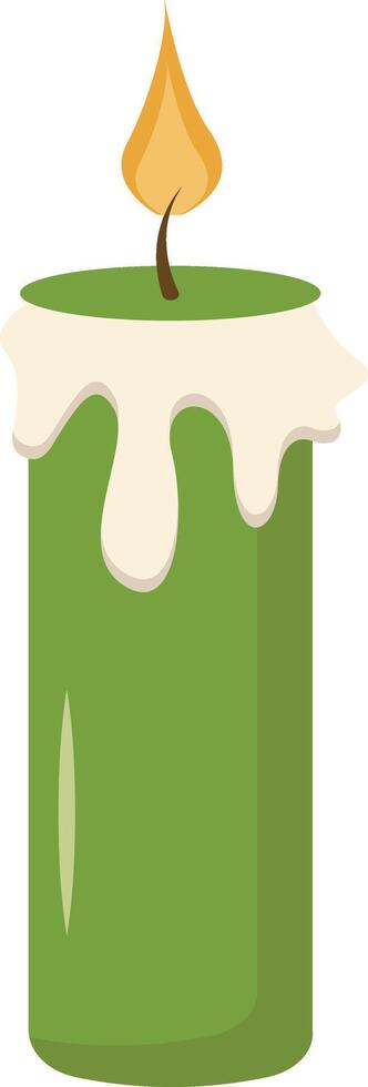 Green Candle Illustration vector