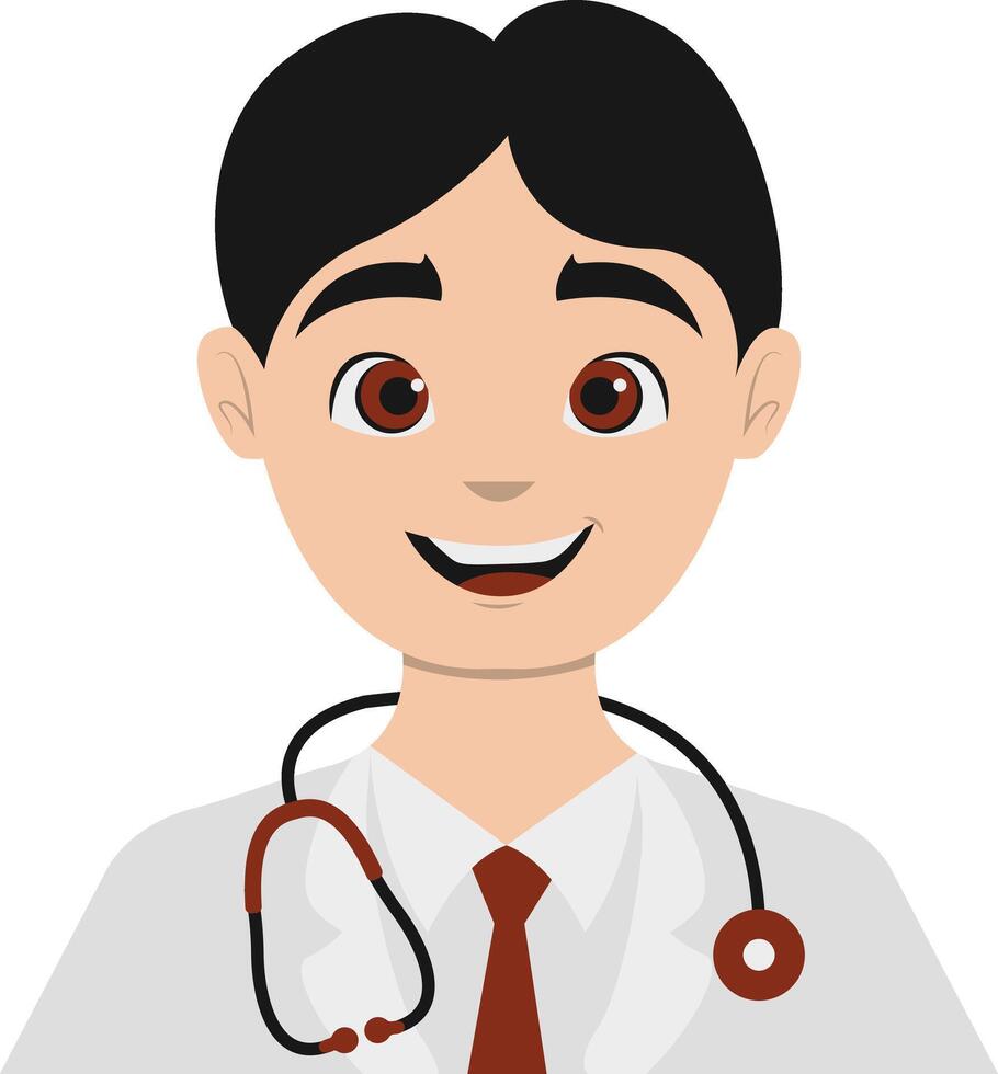 Men Doctor with Uniform and Stethoscope vector