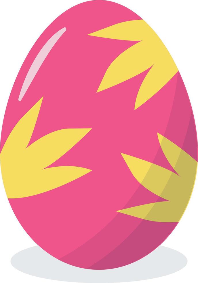 Easter Eggs Clipart with Simple Floral Design vector