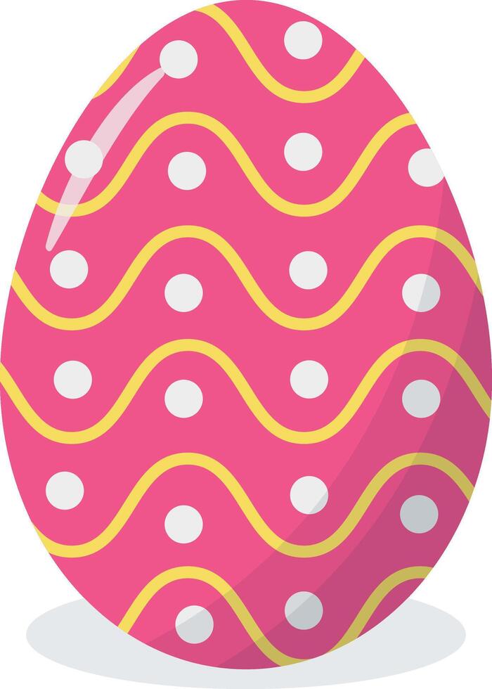 Easter Eggs with Dot and Line Design vector