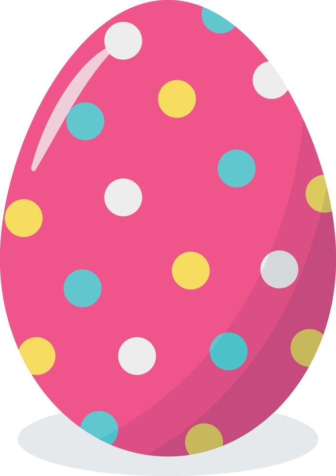 Easter Eggs Illustration with Dot Design vector