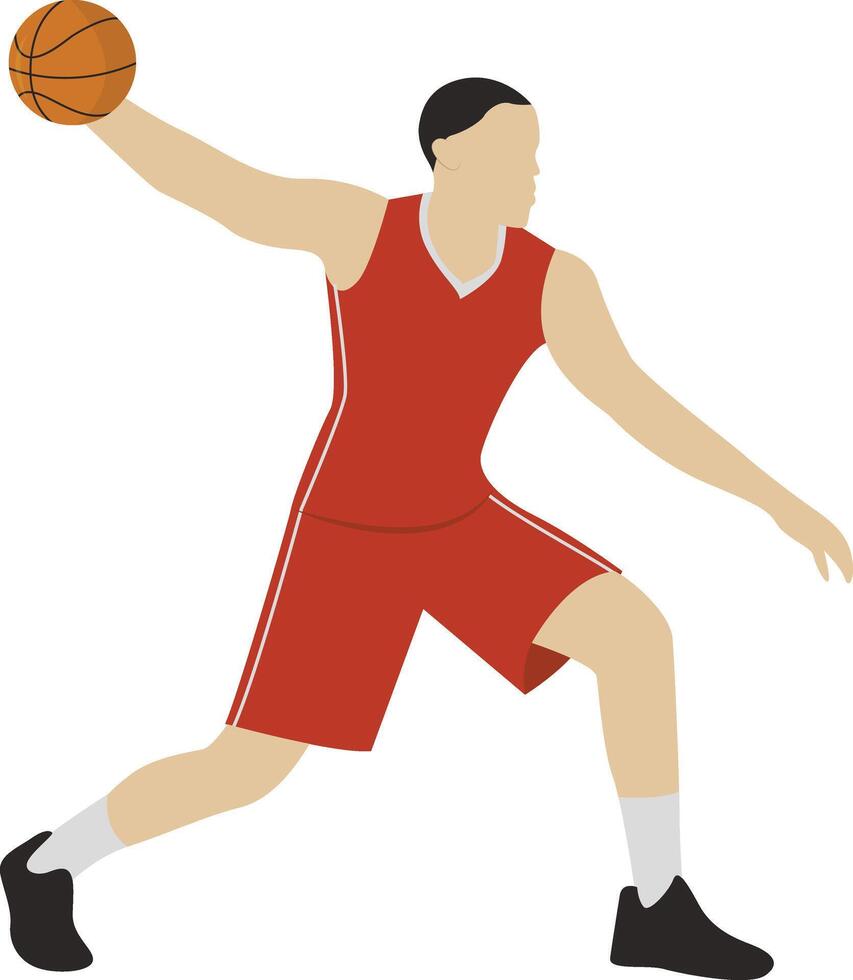 Basketball Player Action Illustration vector