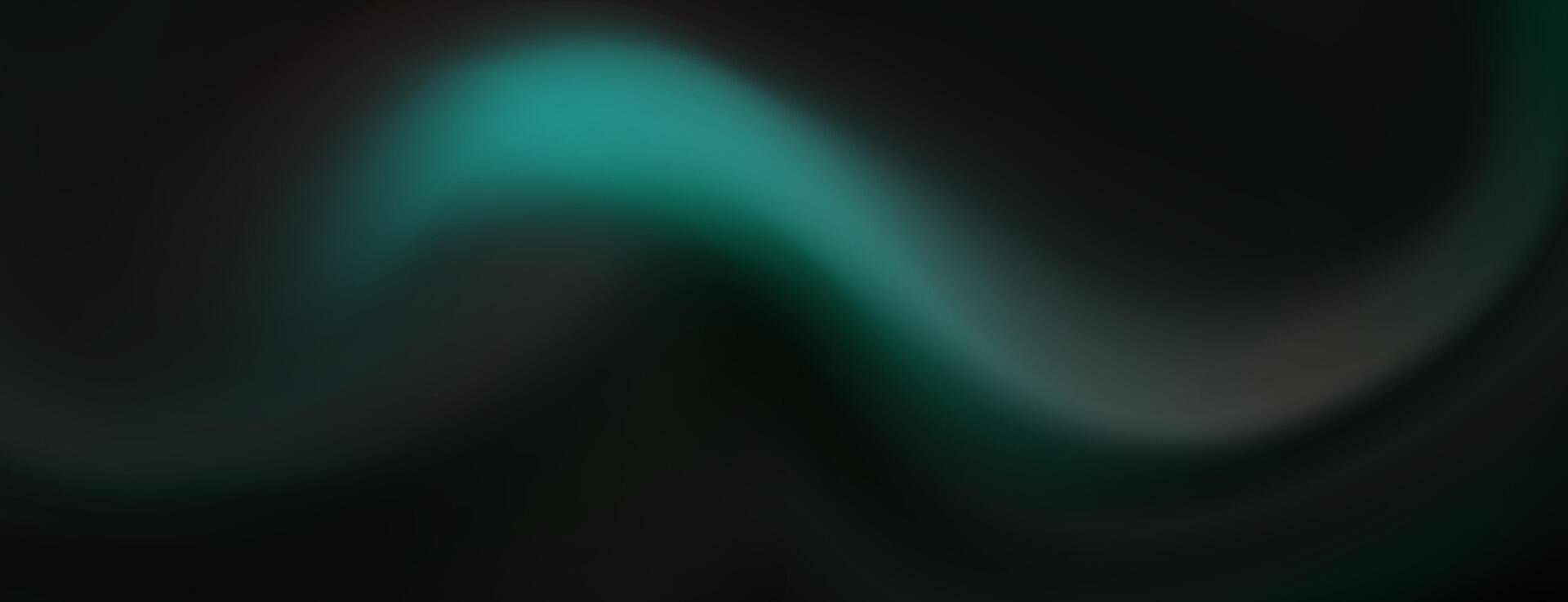 Elegant and flowing abstract banner with a smooth teal green wave vector