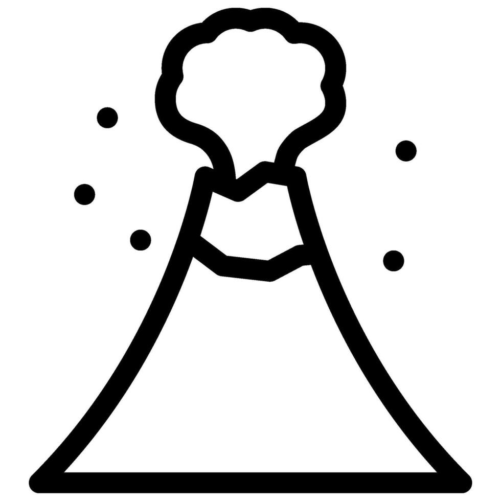 volcano mountain eruption vector